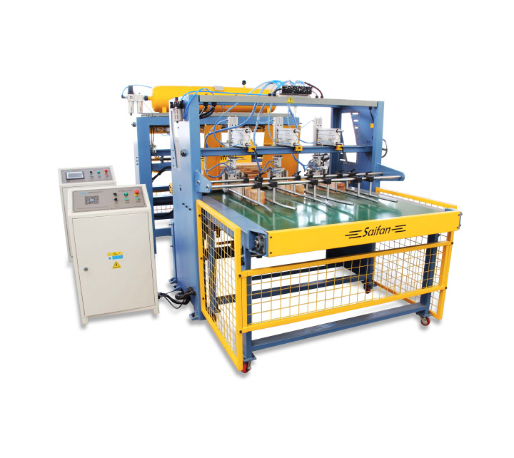 wood pallet leg nailing machine